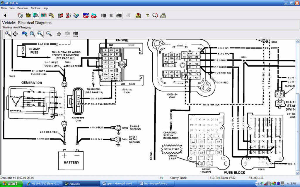 91 S10 Fuel Pump Wiring Diagram Wiring Diagram
